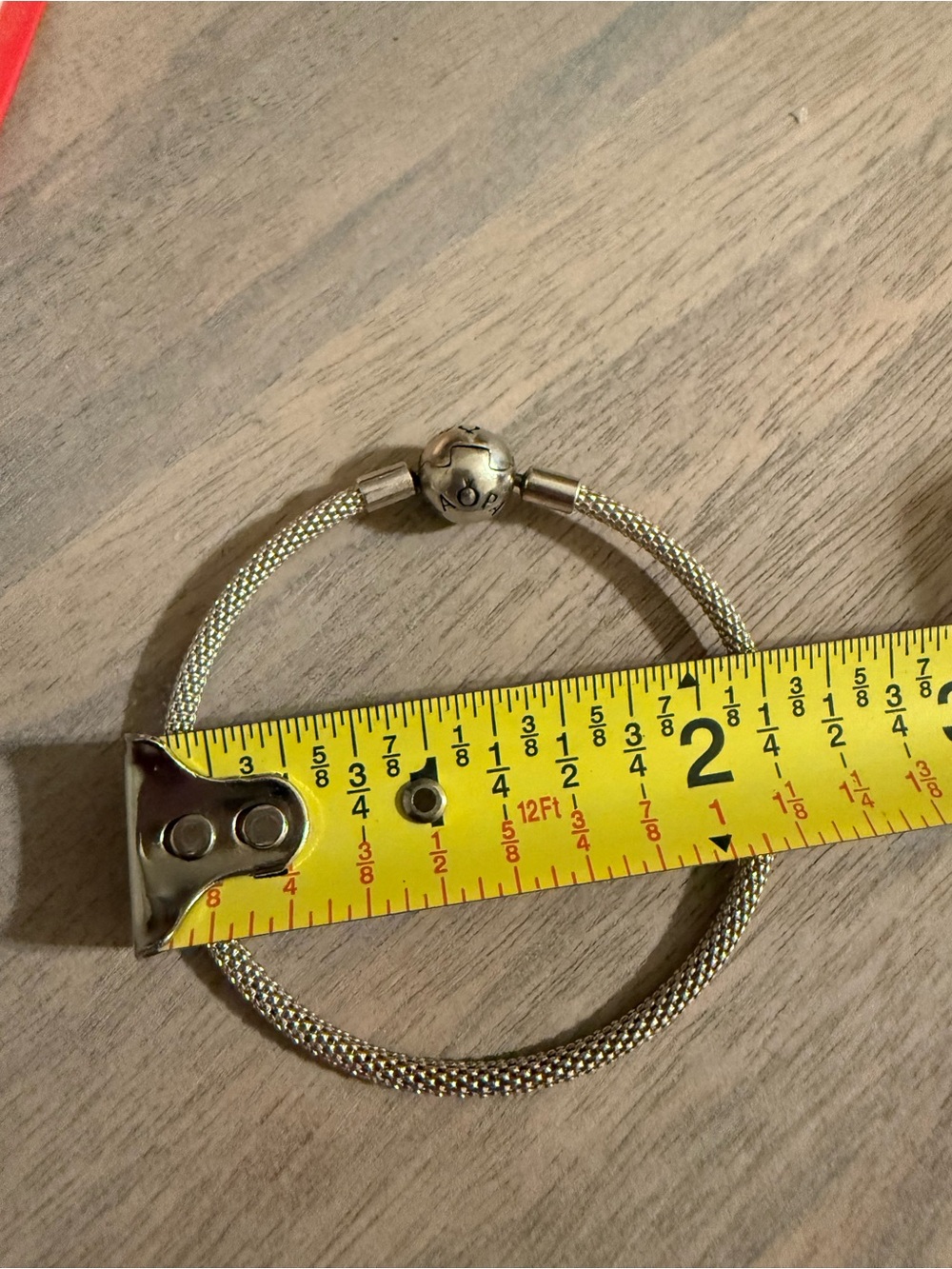 Pandora Sterling Silver Mesh Bracelet with Logo Clasp - Picture 3 of 5